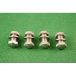 4 screws at bottom of fork leg +nuts 15-7354